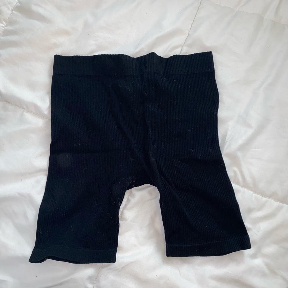 Black Ribbed Spandex